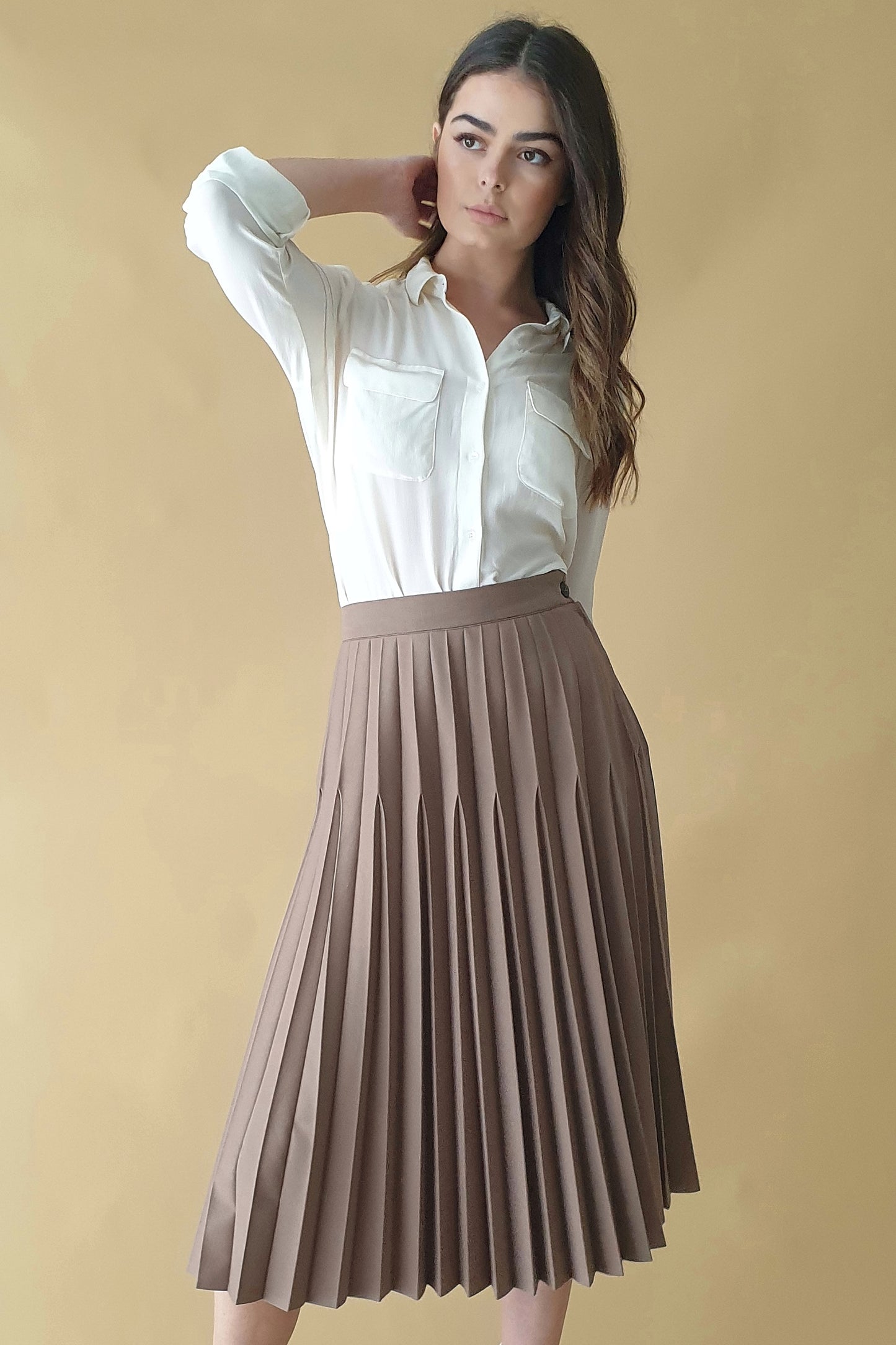 Unique vintage pleated skirt Size 6-8