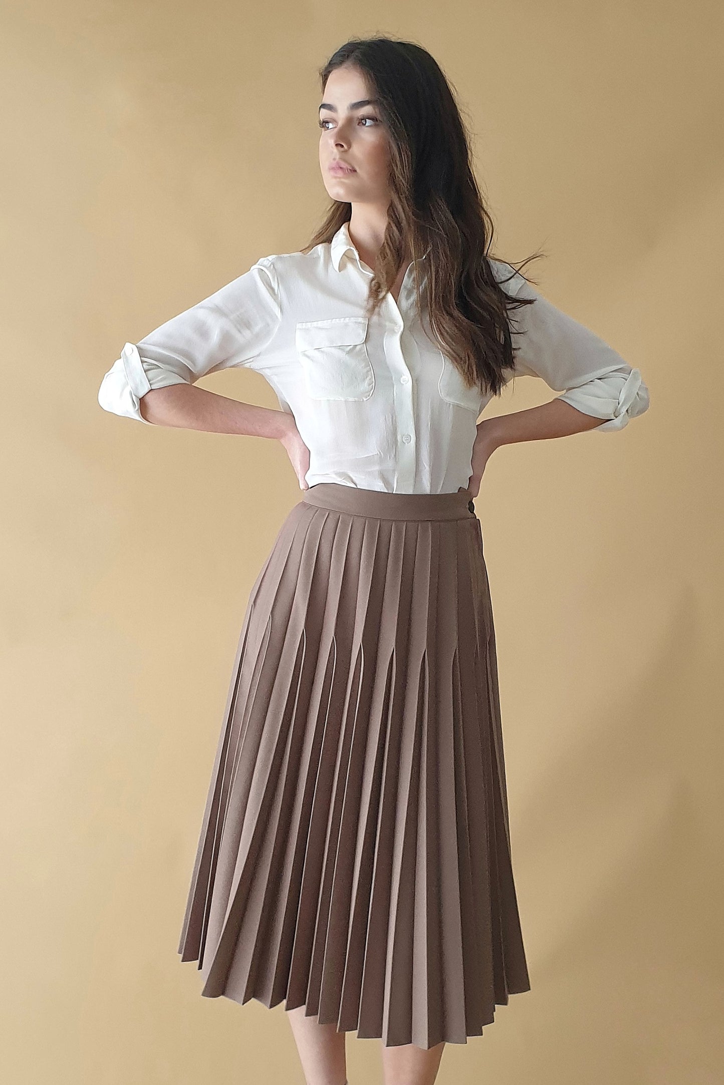 Unique vintage pleated skirt Size 6-8