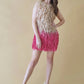 Stunning silk ruffle dress from Natasha Gan Size XS