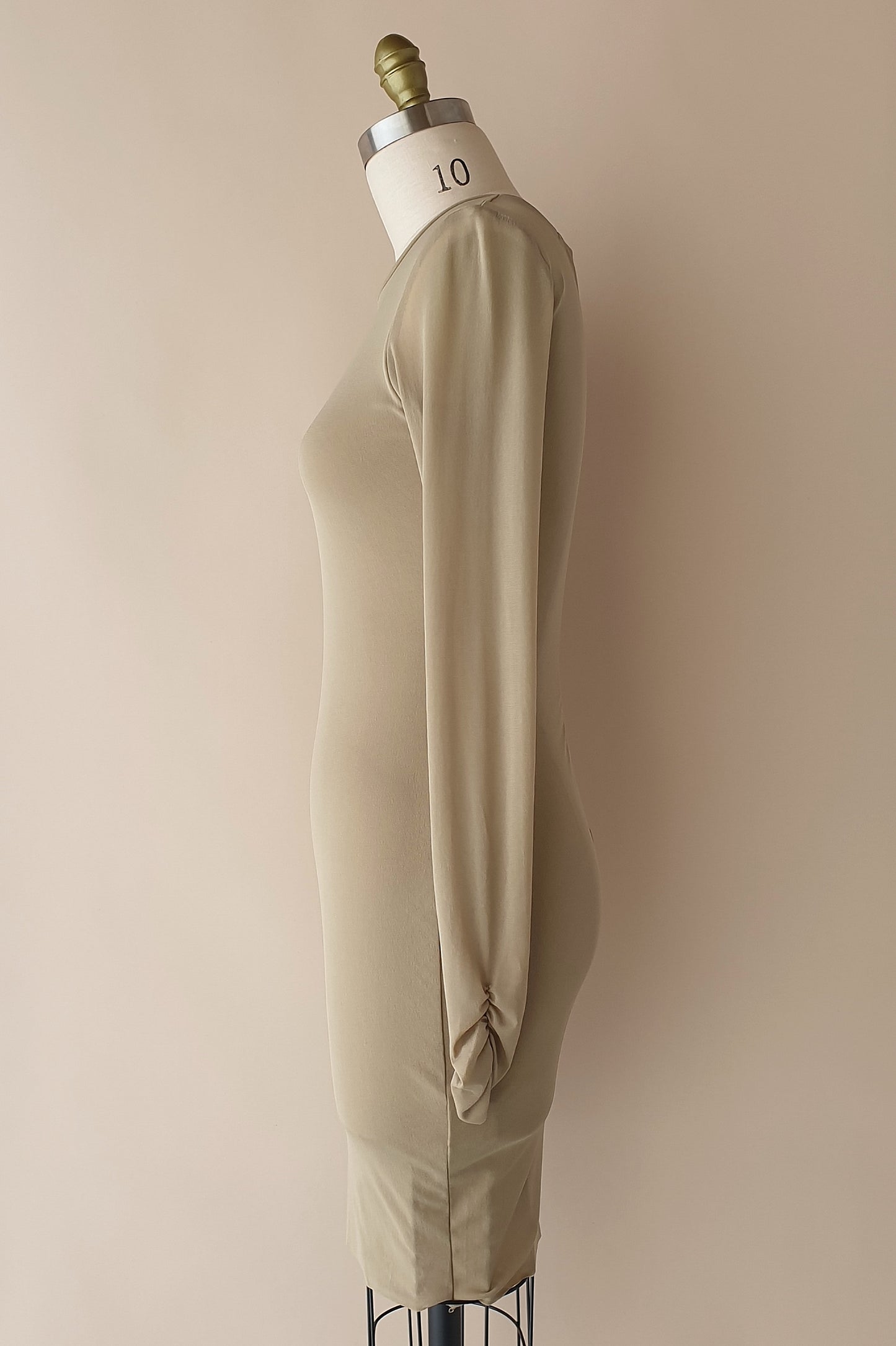 Stunning Asilio beige body con minimalist dress Size 10