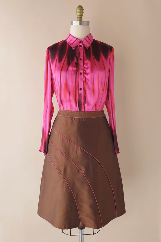 Beautiful vintage silk skirt from Von Troska Size M