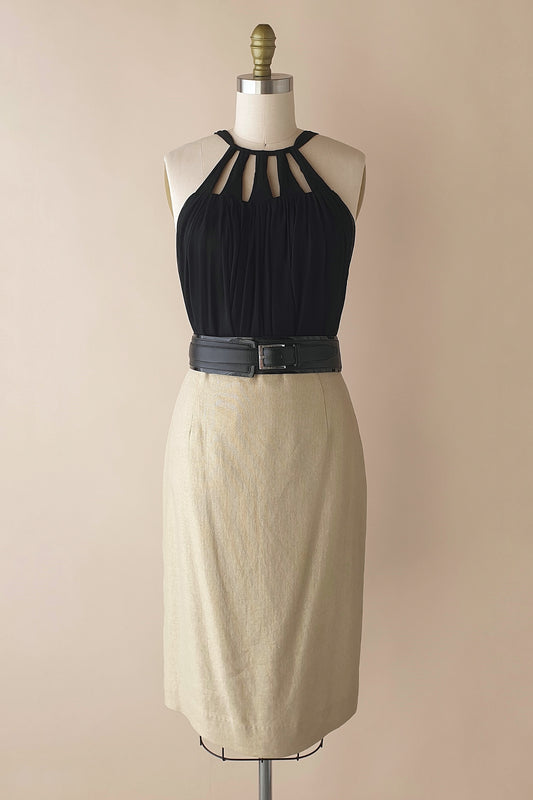 Gold Carla Zampatti pencil skirt Size XS/S