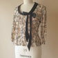 Vintage Caroline Church embroidered top Size S/M