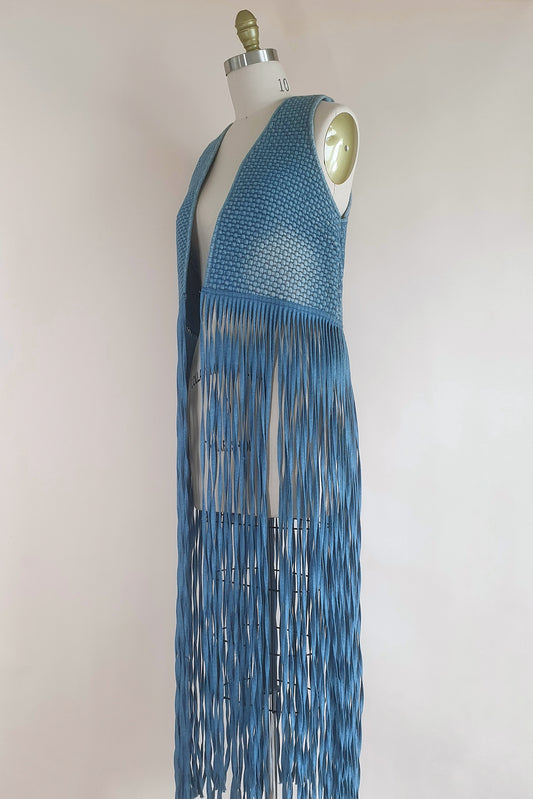 Incredible fringed maxi gilet from Camilla Size S/M
