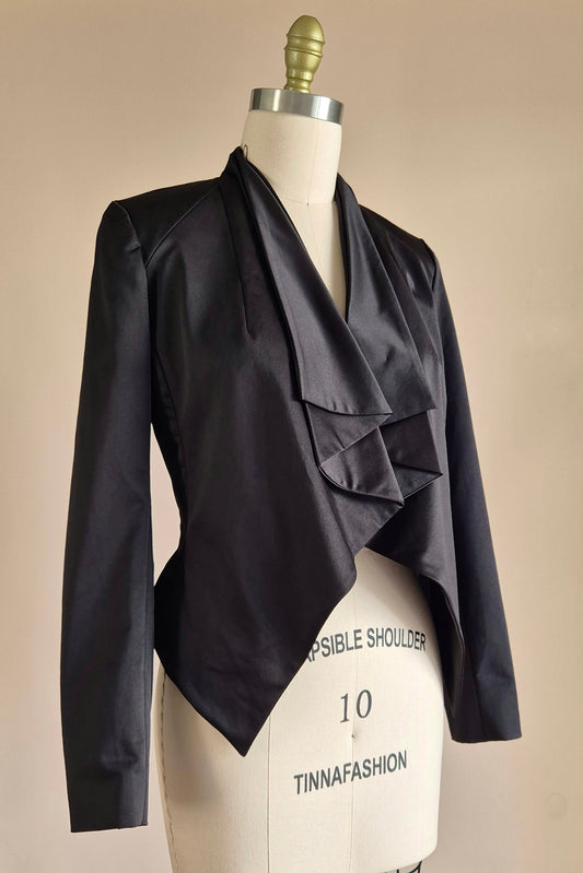 Satin tuxedo style jacket Size S/M