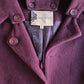 Fleur Wood burgundy wool coat Size XS