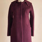 Fleur Wood burgundy wool coat Size XS
