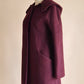 Fleur Wood burgundy wool coat Size XS