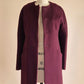 Fleur Wood burgundy wool coat Size XS