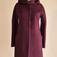 Fleur Wood burgundy wool coat Size XS
