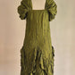 Fabulous green silk dress Size S/M