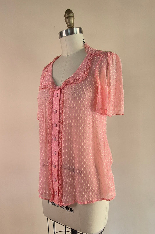 Pretty silk top Size S/M
