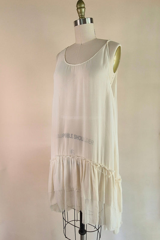Ksubi ivory silk sheer dress Size XS