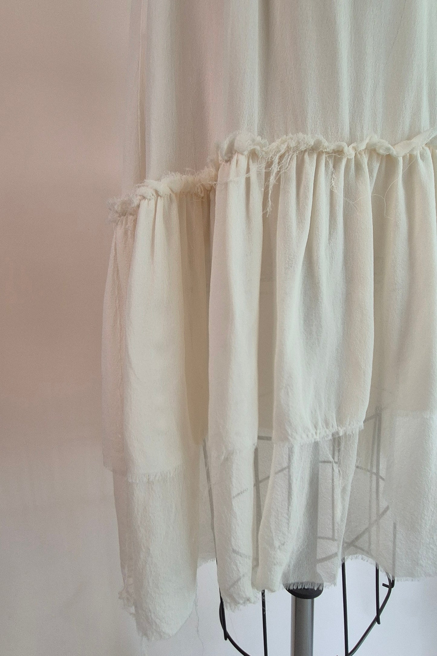 Ksubi ivory silk sheer dress Size XS