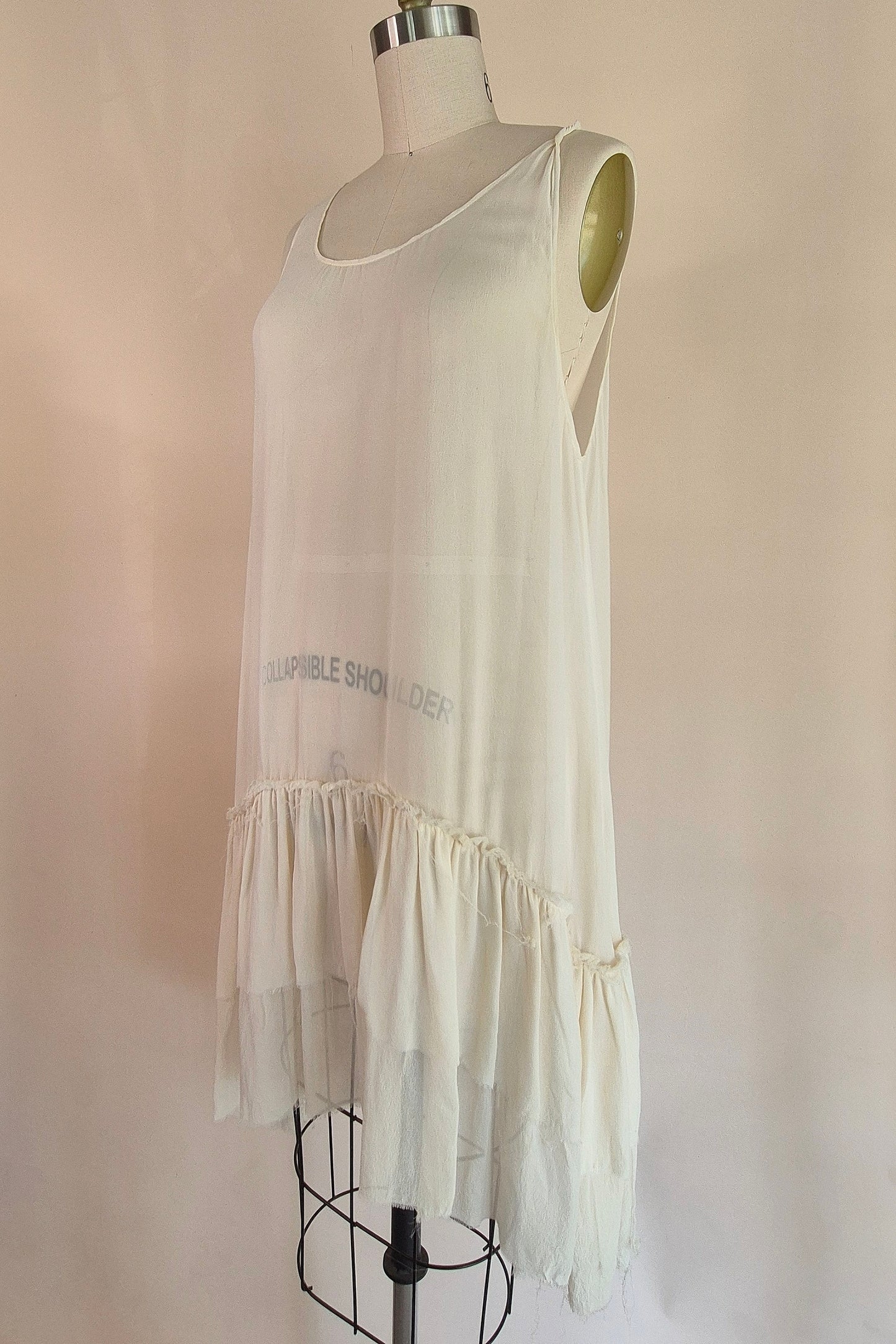 Ksubi ivory silk sheer dress Size XS