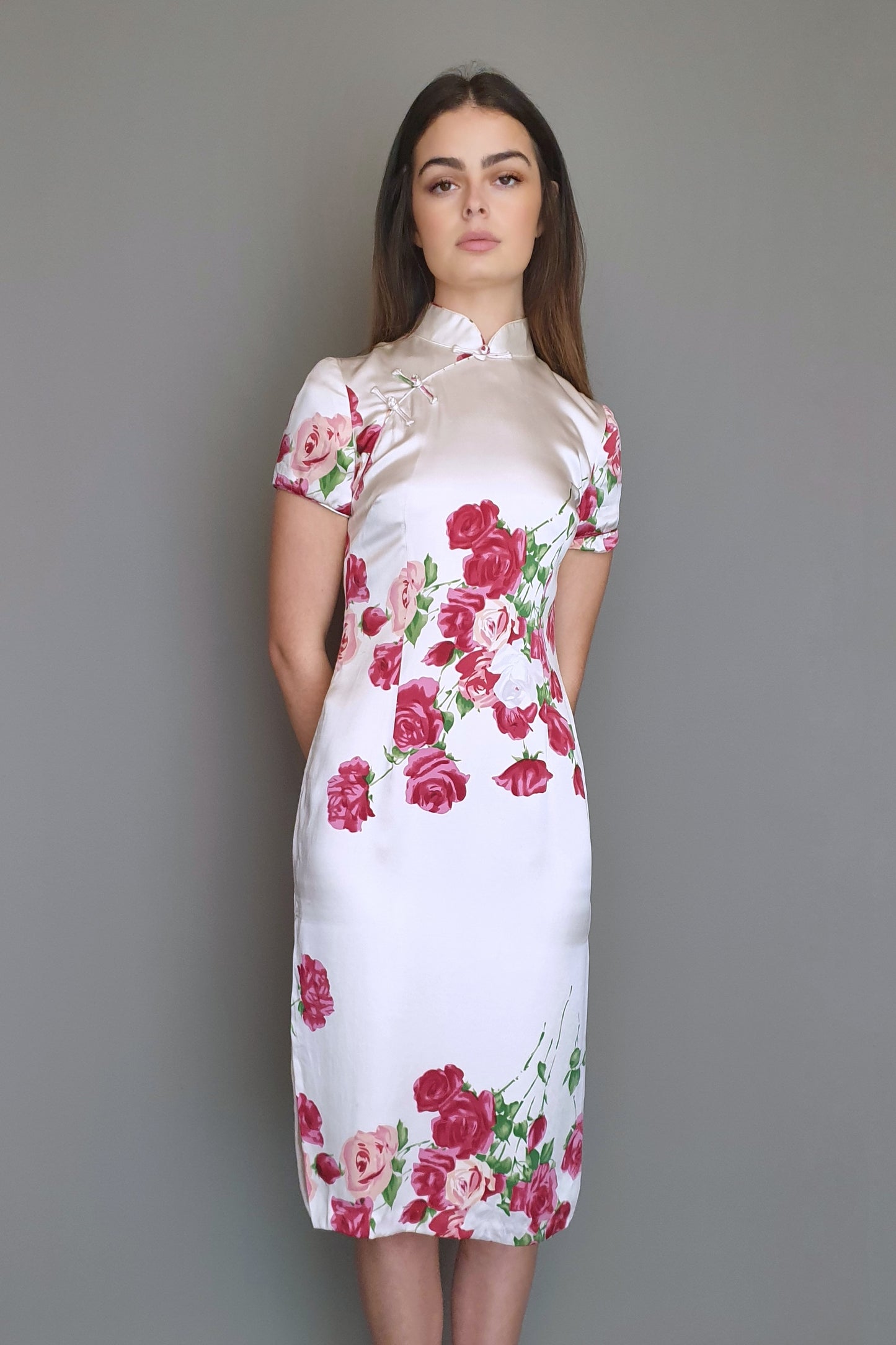 Stunning silk floral dress Size 6