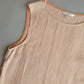 Classic Lisa Ho pleated silk shell top Size S/M