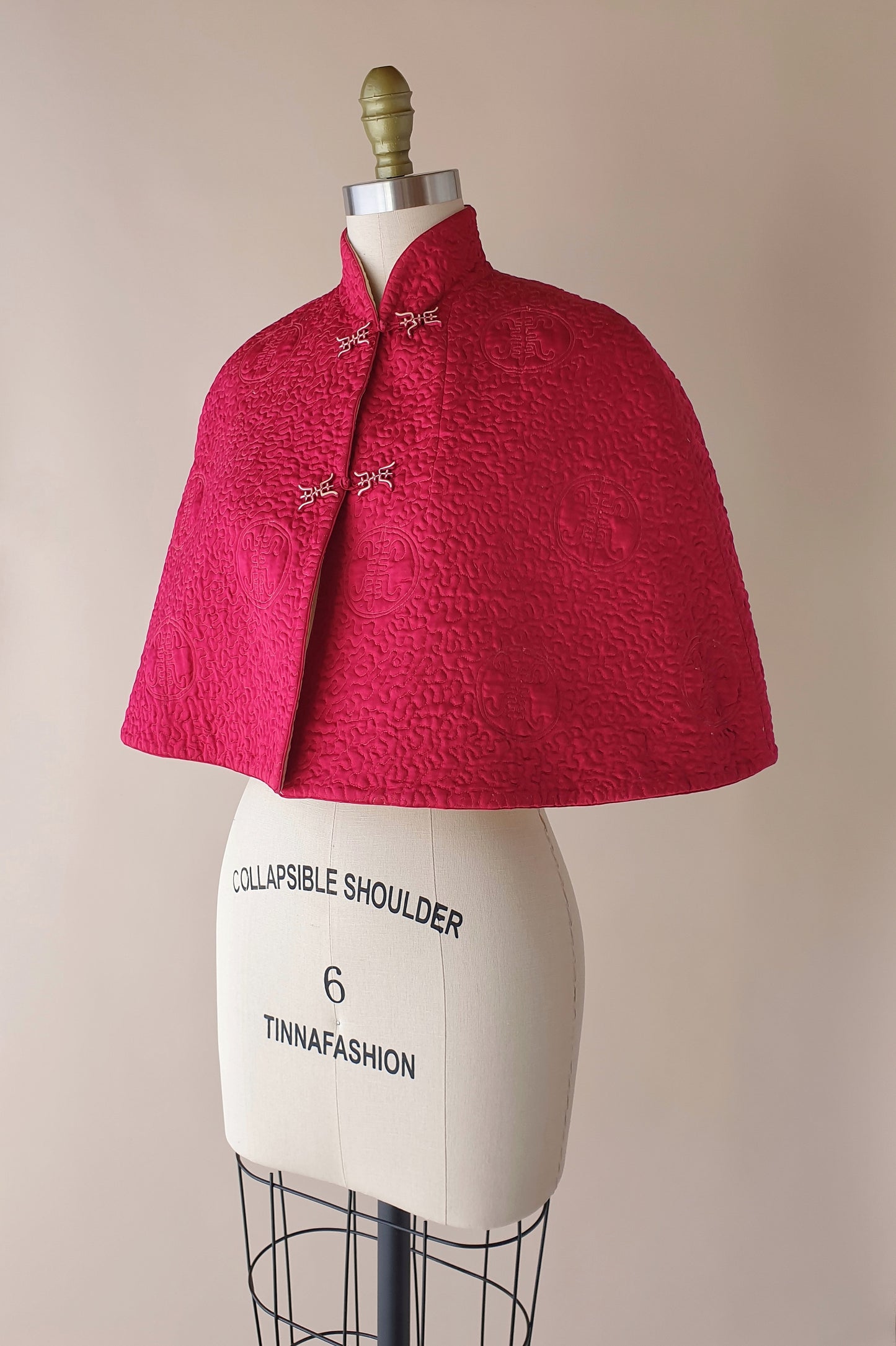 Stunning reversible vintage cape Size XS/S