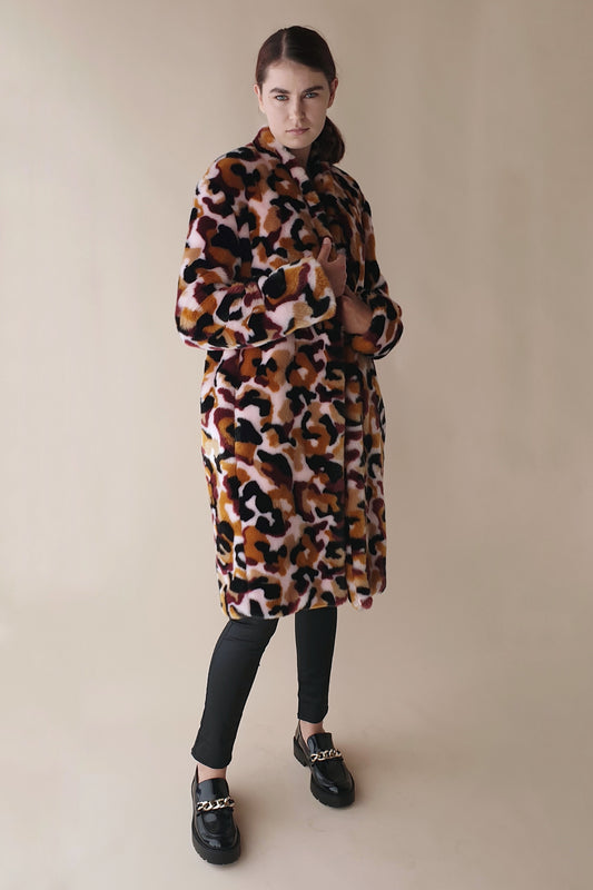 Incredible Malene Birger faux fur 'Camula' coat Size 8-10
