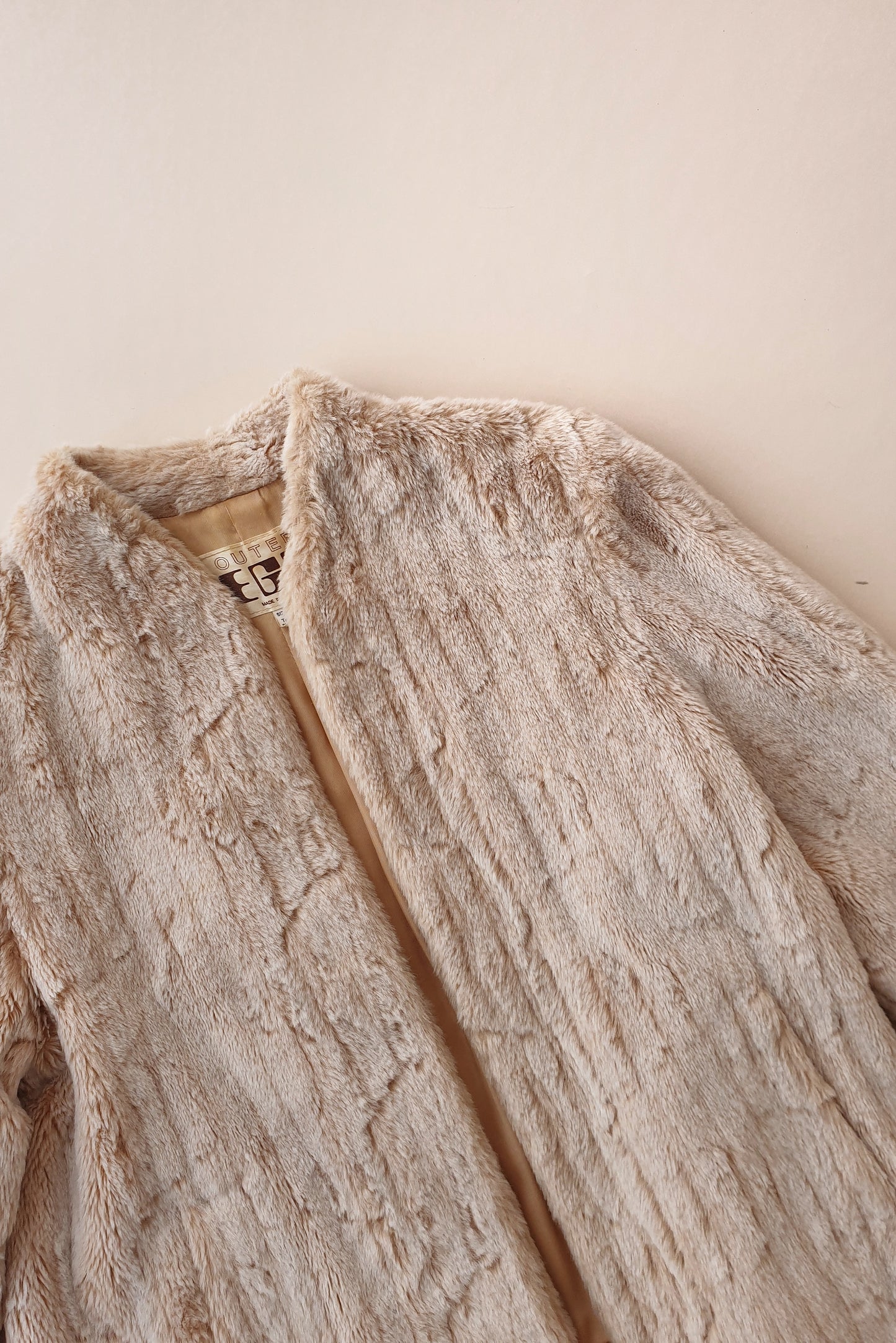 Vintage faux fur jacket Size 8